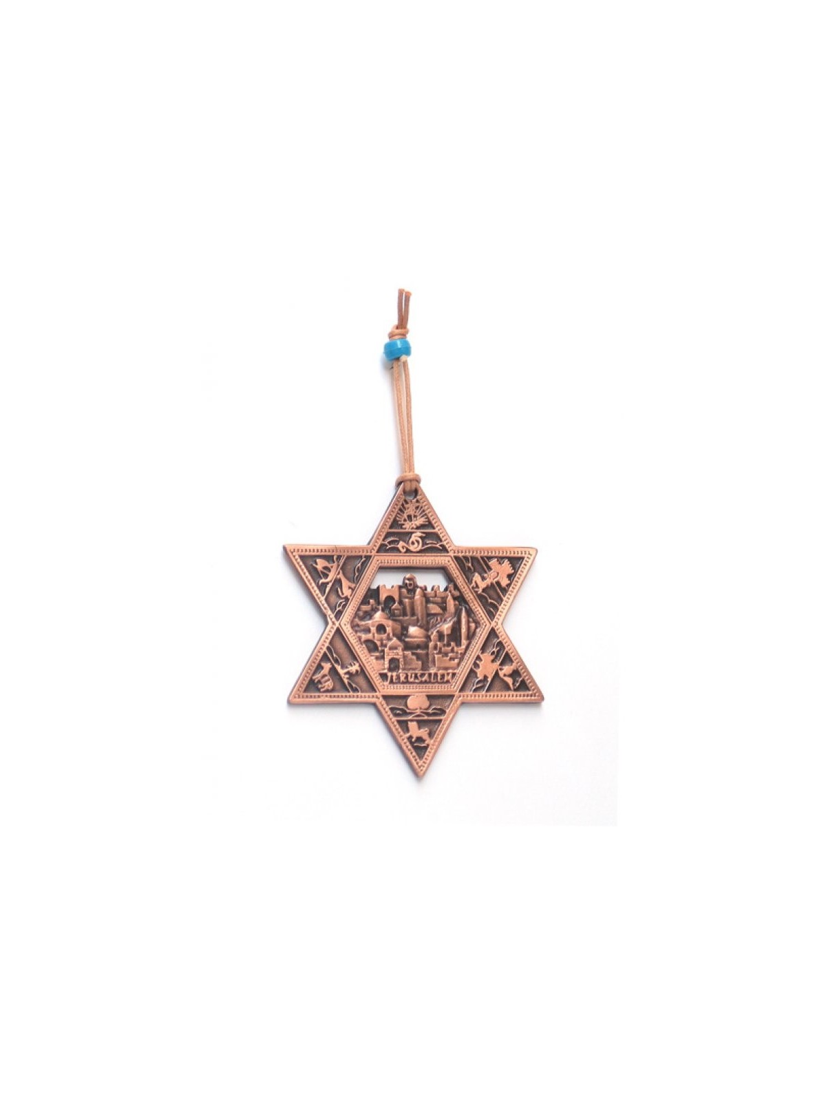 עיטור קיר מגן דוד עם שנים עשר שבטים ו... | מָגֵן דָוִד